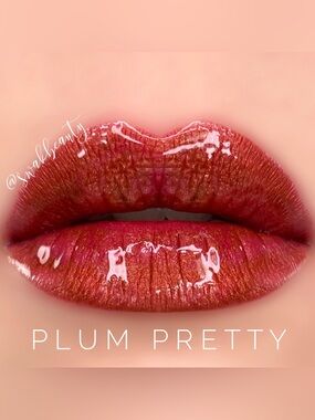 SeneGence Plum Pretty lipsense — Deep Plum with Rose-Gold Sparkle